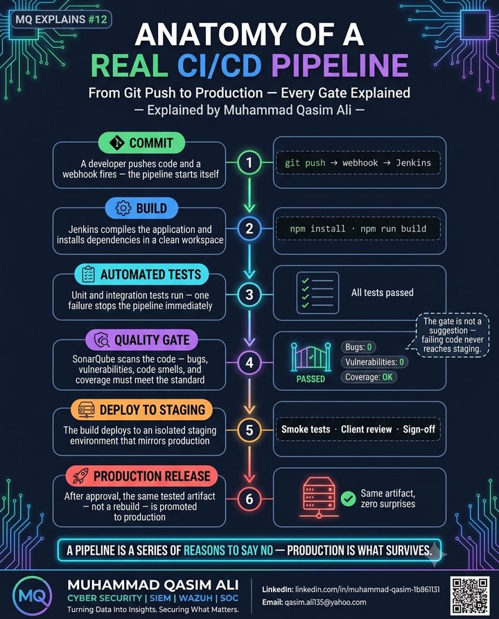 Anatomy of a Real Pipeline infographic by Muhammad Qasim